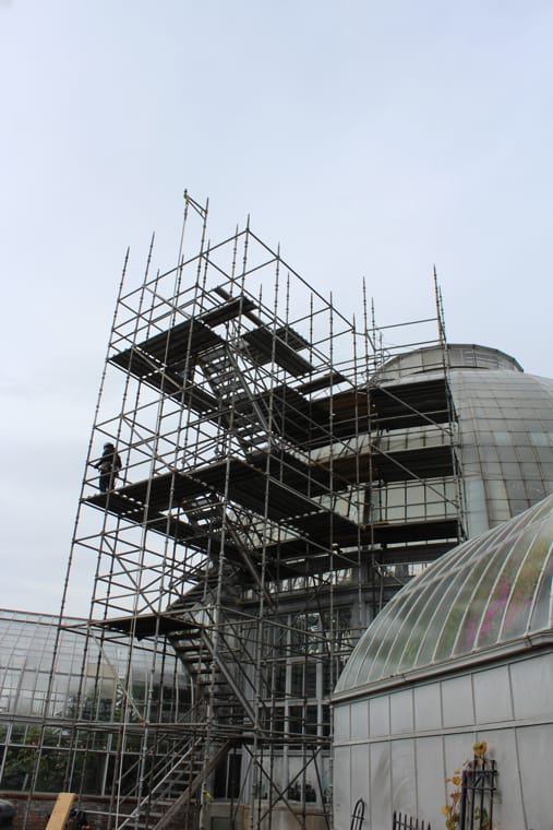 Belle Isle Conservatory Construction
